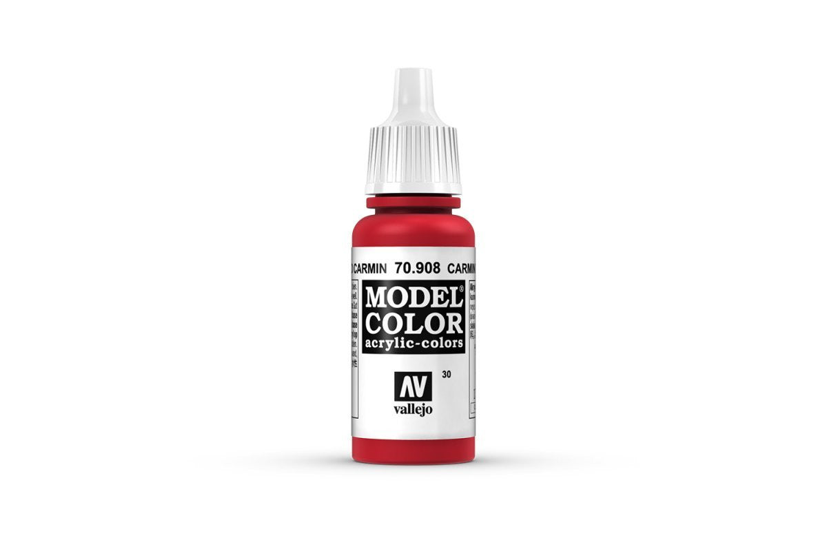 Vallejo Model Color Carmine Red Non Toxic Paints 17ml VAL-70908