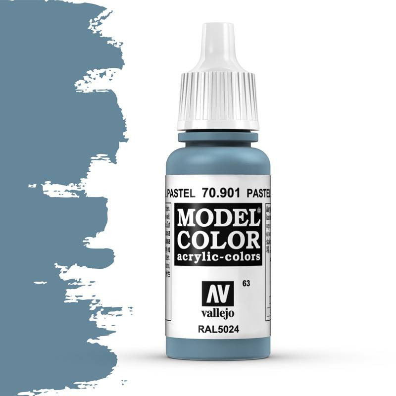 Vallejo Model Color Pastel Blue Non Toxic Paints 17ml VAL-70901