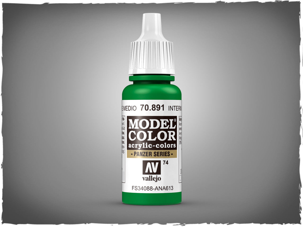 Vallejo Model Color Intermediate Green Non Toxic Paints 17ml VAL-70891