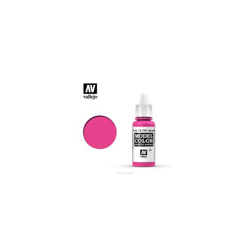 Vallejo Model Color Magenta Fluorescent Non Toxic Paint 17ml VAL-70735