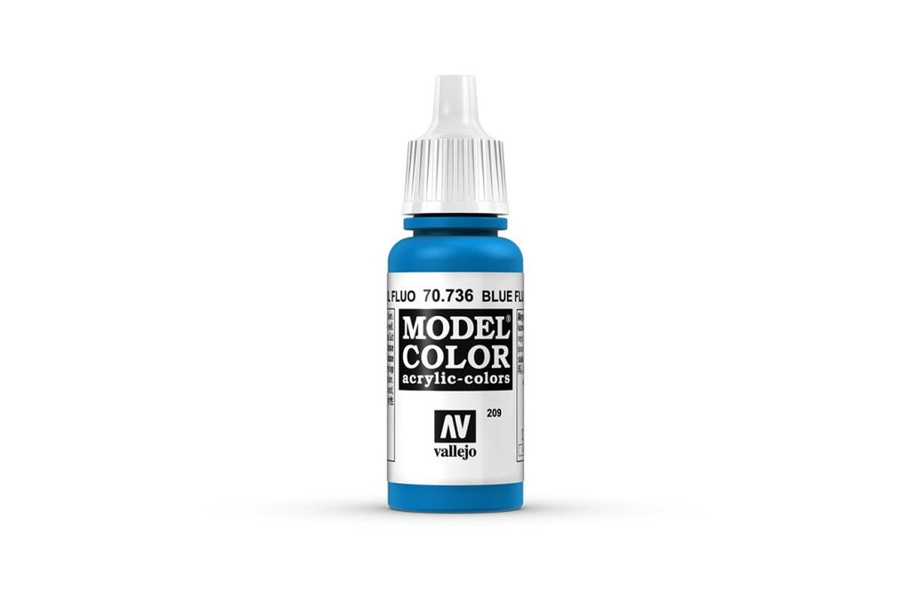 Vallejo Model Color Blue Fluorescent Non Toxic Paints 17ml VAL-70736