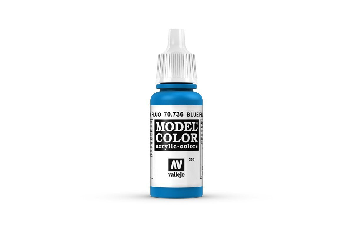 Vallejo Model Color Blue Fluorescent Non Toxic Paints 17ml VAL-70736