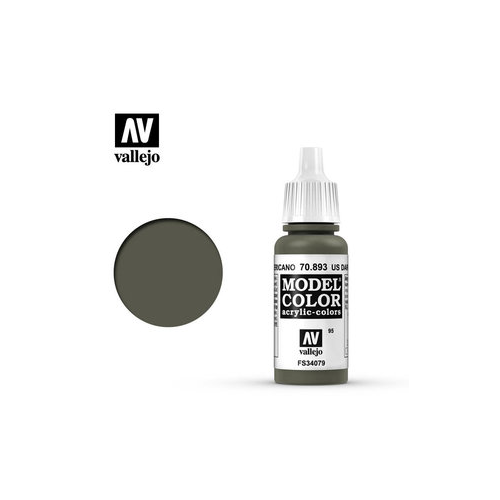 Vallejo Model Color US Dark Green Model Color Non Toxic Paints 17ml VAL-70893