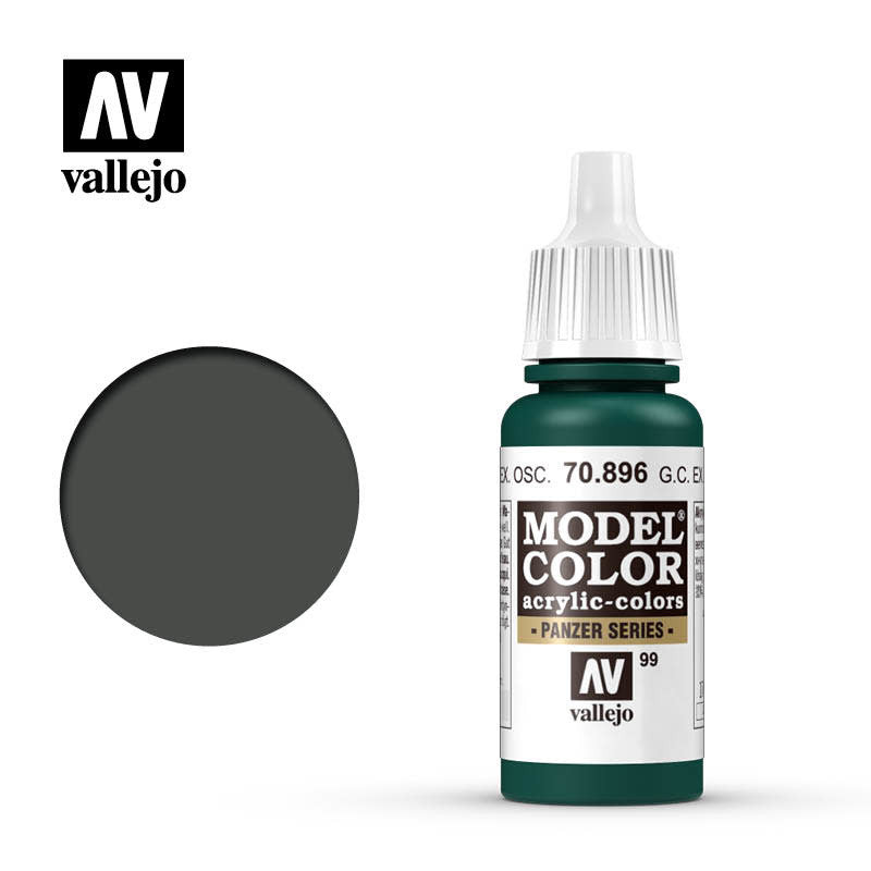 Vallejo Model Color German Dark Green Non Toxic Paints 17ml VAL-70896