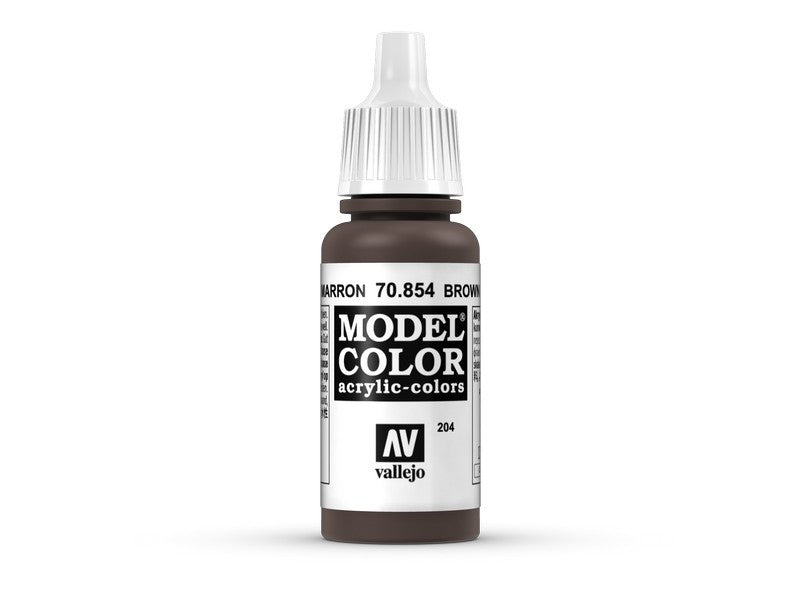Vallejo Model Color Brown Glaze Non Toxic Paints 17ml VAL-70854