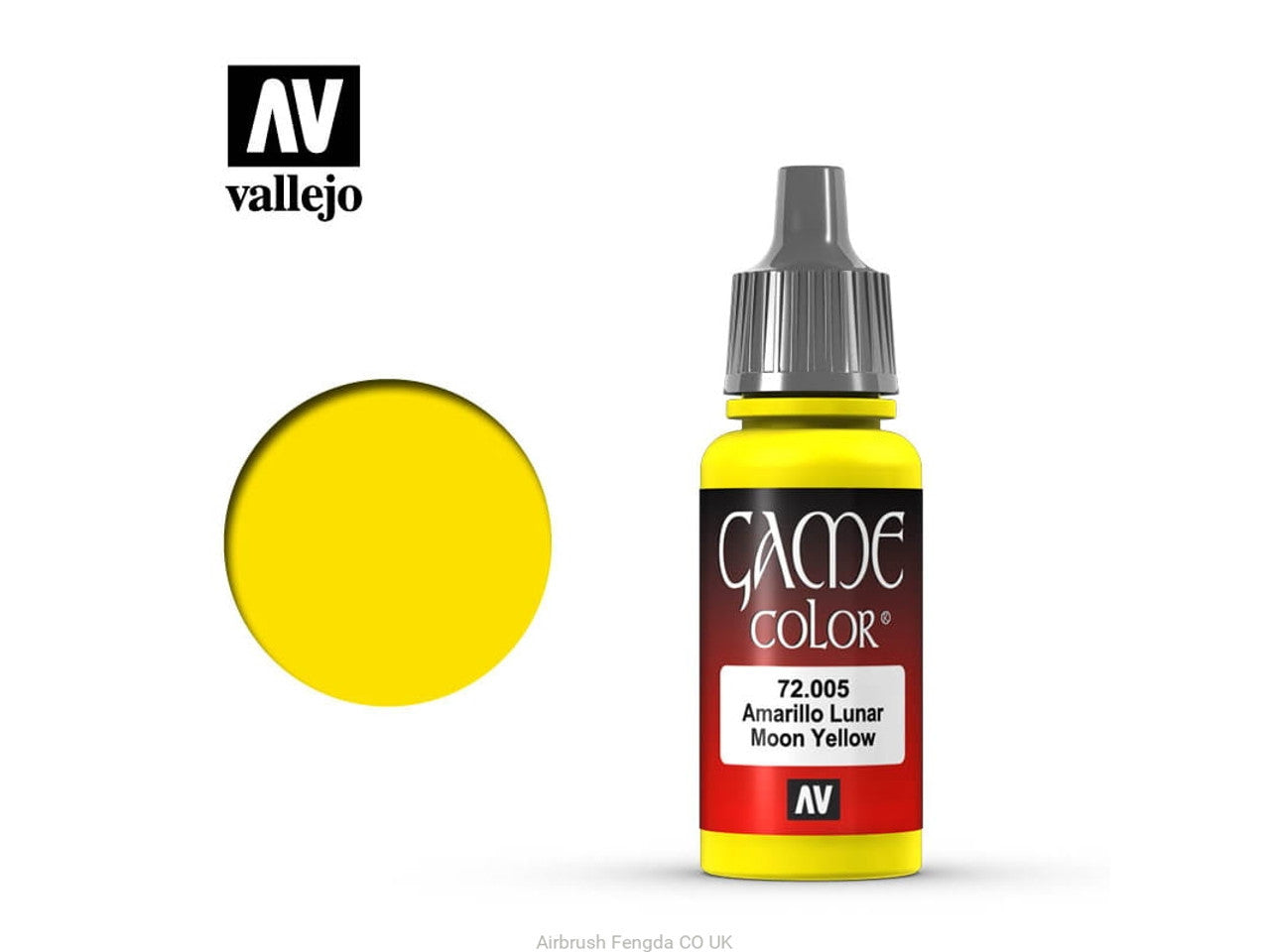 Vallejo Game Color Bald Moon Yellow Acrylic Non Toxic Paint 17ml VLJ-72005