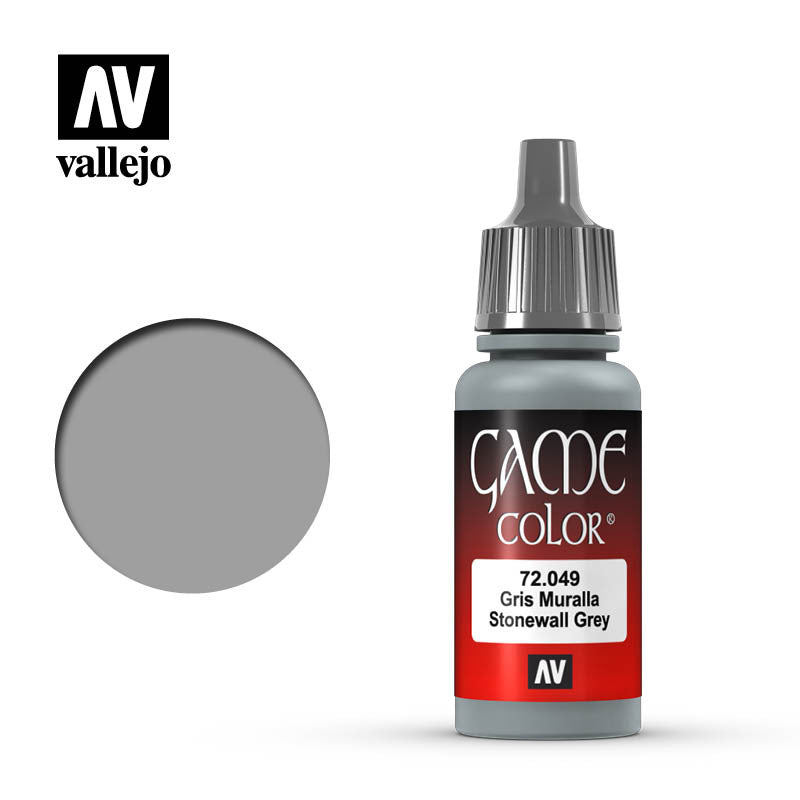 Vallejo Game Color Stonewall Grey Acrylic Non Toxic Paint 17ml VLJ-72049