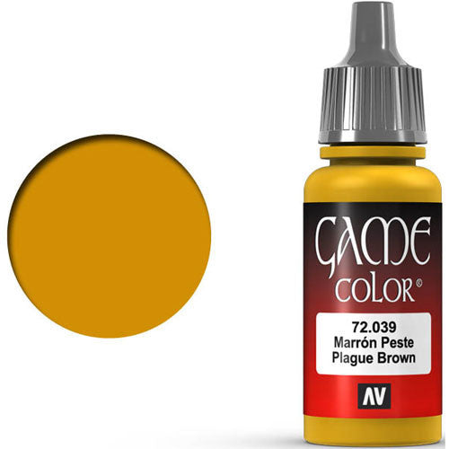Vallejo Game Color Plague Brown Acrylic Non Toxic Paint 17ml VLJ-72039