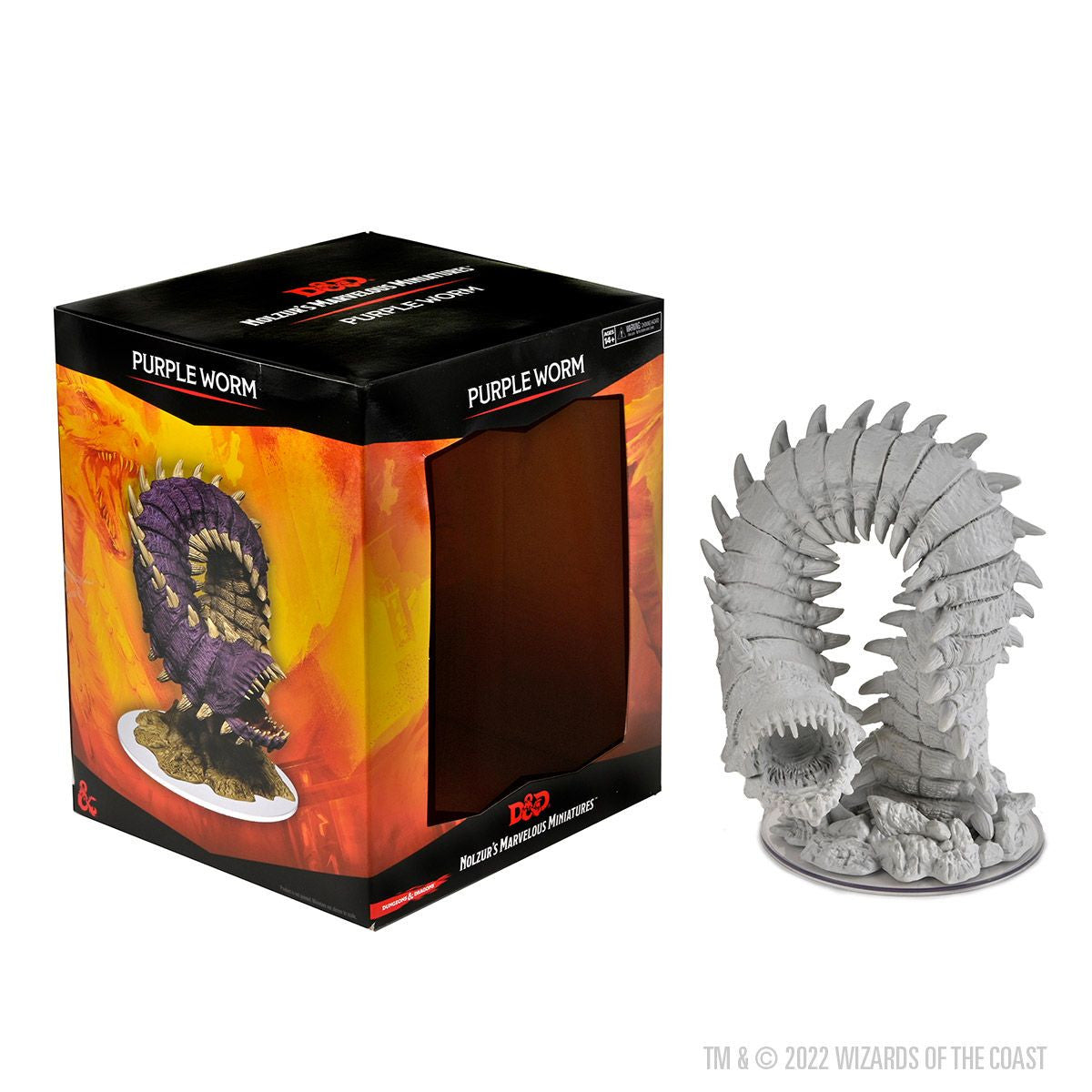Wizkids Dungeons and Dragons Nolzurs Marvelous Unpainted Miniatures Purple Worm D&D WZK90530