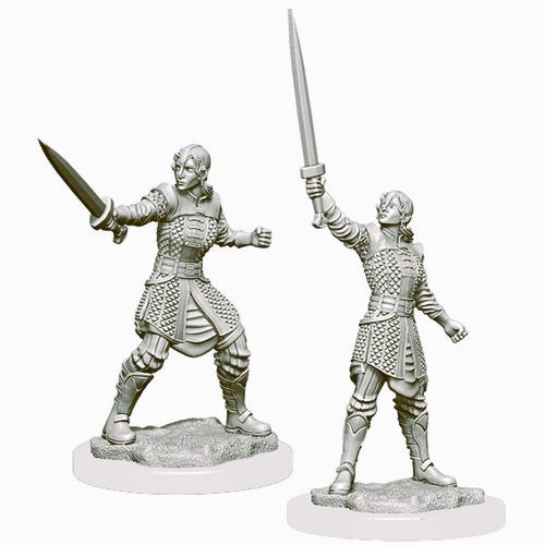 Wizkids Dungeons And Dragons Human Fighter Critical Role Unpainted S W1 Dwendalian Empire Miniature D&D WZK90386
