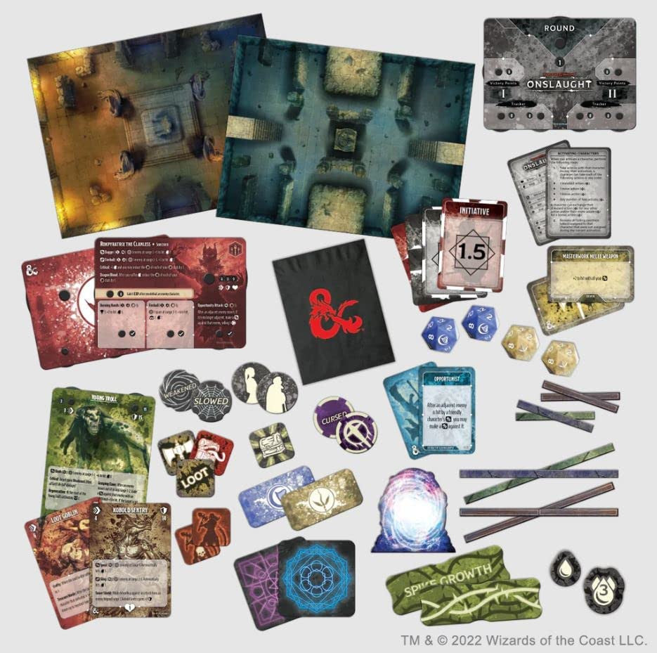 Wizkids D&D Onslaught Board Game Core Set Dungeons & Dragons Adventure WZK89700