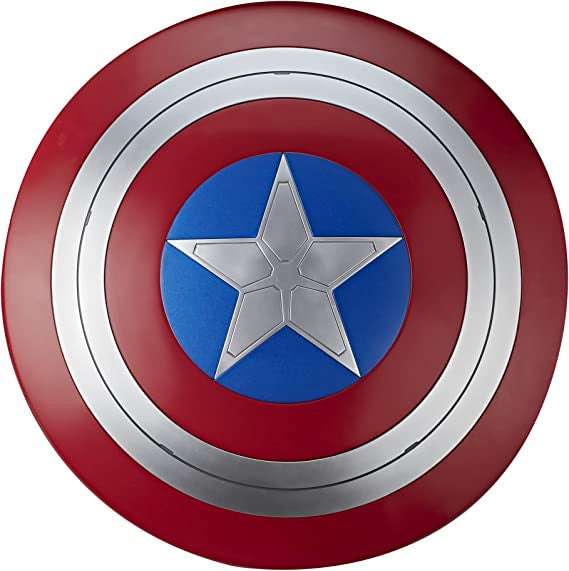 Hasbro Marvel Legends Series Avengers Falcon And Winter Soldier Captain America Premium Role Play Shield -Adult Fan -Costume/Collectible , Red