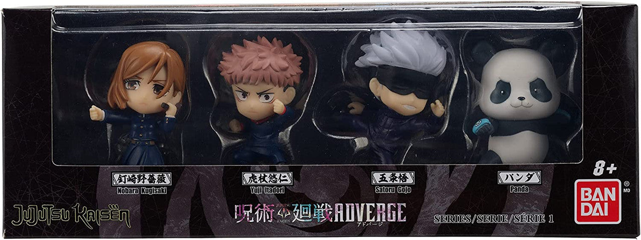 Jujutsu Kaisen ADVERGE Figure Box Set: Nobara Kugisaki, Yuji Itadori, Satoru Gojo, Panda