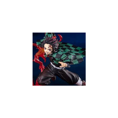 Demon Slayer: Kimetsu no Yaiba Tanjiro Kamado Shake The Sword Burn Your Heart Tanjiro is Striking His Popular Pose Anime Static Figure Ichiban Bandai Spirits BAS60174