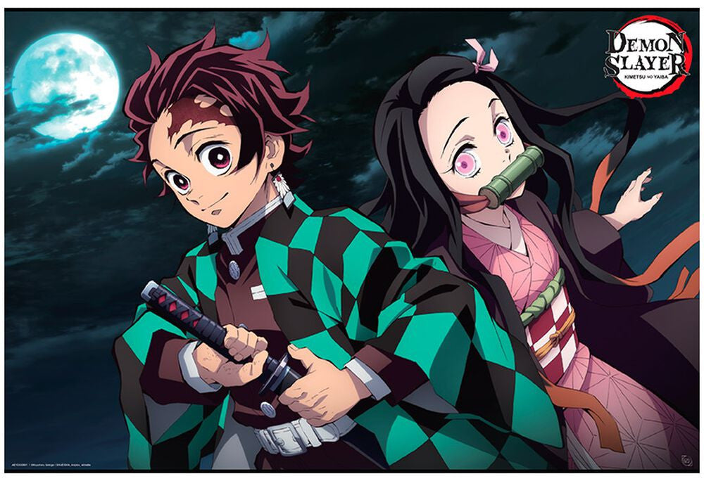 ensky - Tanjiro and Nezuko [Demon Slayer] Artboard Jigsaw Puzzle - Canvas Style