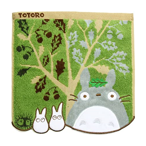 Studio Ghibli via Bluefin Marushin My Neighbor Totoro Totoro and Acorn Tree Mini Towel - Official Studio Ghibli Merchandise
