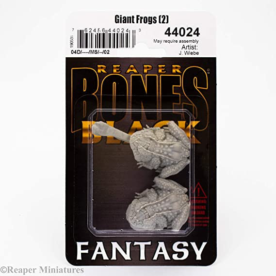 Dungeons & Dragons: Reaper Monster :Reaper s: 44024 - Giant Frogs Bones Black Fantasy s: Miniature