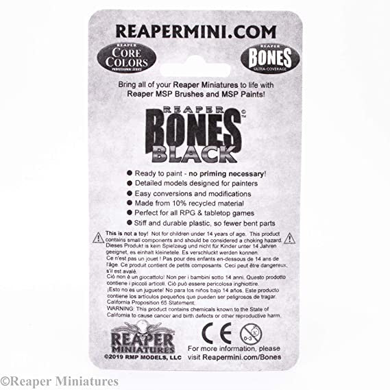 Dungeons & Dragons: Reaper Monster :Reaper s: 44024 - Giant Frogs Bones Black Fantasy s: Miniature