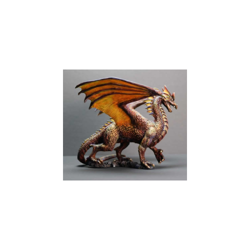 Dungeons & Dragons: Reaper Dragon :Reaper RM77109 Bones Fire Dragon, One Size: Miniature