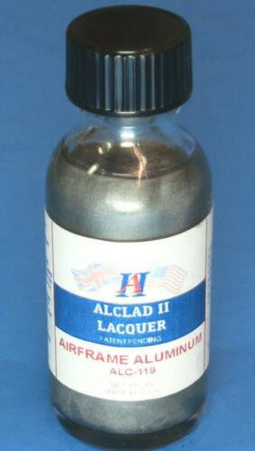 Alclad II Lacquers Airframe Aluminum 1oz Paints ALC-119