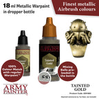 The Army Painter Warpaints Air Metallic Tainted Gold Non Toxic Acrylic Paints 18ml AW1482
