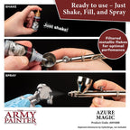 The Army Painter Warpaints Air Metallic Azure Magic Non Toxic Acrylic Paints 18ml AW1486