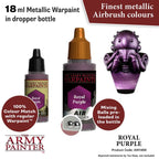 The Army Painter Warpaints Air Metallic Royal Purple Non Toxic Acrylic Paints 18ml AW1488
