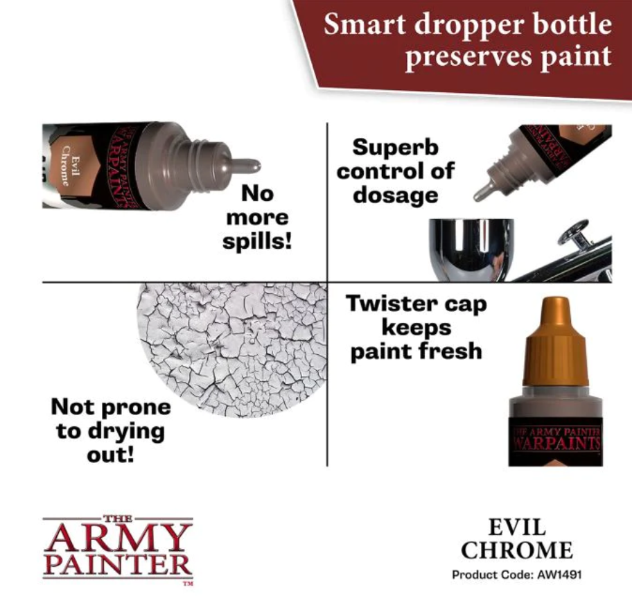 The Army Painter Warpaints Air The Army Painter Air Evil Chrome 18Ml/0.6Oz AW1491