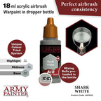 The Army Painter Warpaints Air Color Triad Shark White Non Toxic Air Brush Paint 18ml AW3102