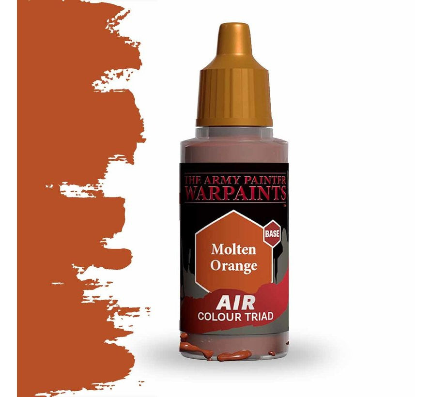 The Army Painter Warpaints Air Color Triad Molten Orange Non Toxic Air Brush Paint 18ml AW3106