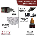 The Army Painter Warpaints Air Color Triad Militia Green Non Toxic Air Brush Paint 18ml AW3110