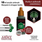 The Army Painter Warpaints Air Color Triad Savage Green Non Toxic Air Brush Paint 18ml AW3111