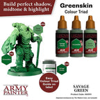 The Army Painter Warpaints Air Color Triad Savage Green Non Toxic Air Brush Paint 18ml AW3111