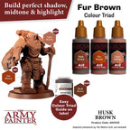 The Army Painter Warpaints Air Color Triad Husk Brown Non Toxic Air Brush Paint 18ml AW3122
