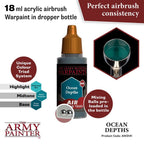 The Army Painter Warpaints Air Color Triad Ocean Depths Non Toxic Air Brush Paint 18ml AW3141