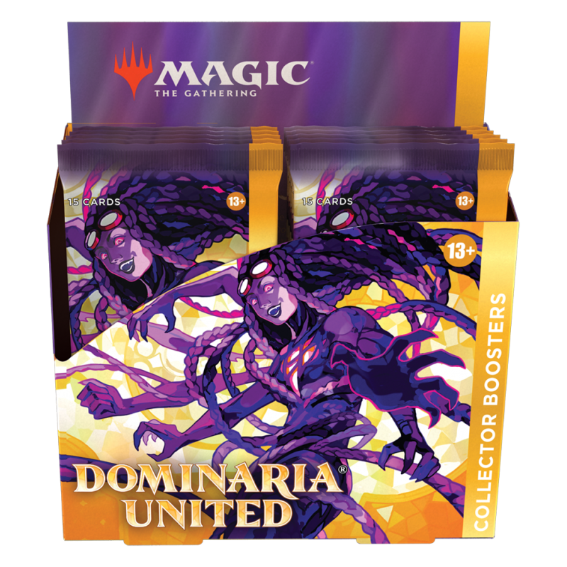 Magic The Gathering Dominaria United Collector Booster Box | 12 Packs + Box Topper Card (181 Magic Cards)
