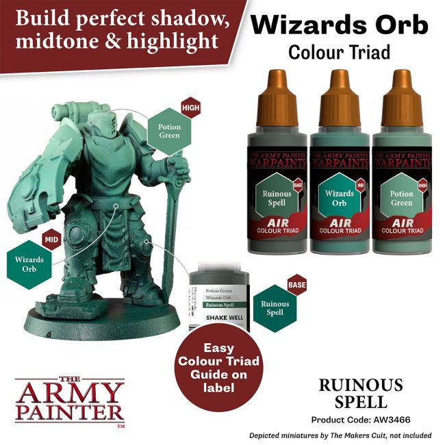 The Army Painter Warpaints Air Color Triad Ruinous Spell Non Toxic Air Brush Paint 18ml AW3466