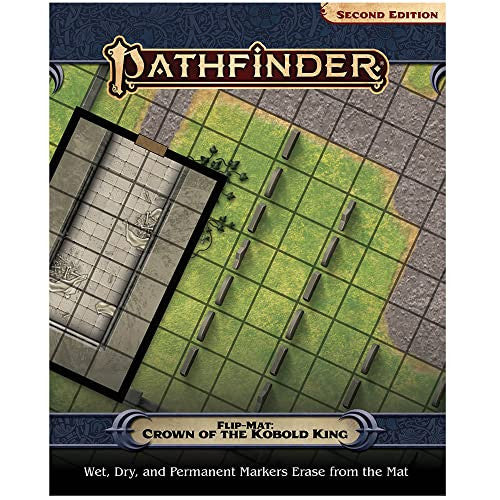 Pathfinder: Flip-Mat - Crown of The Kobold King - 24"x30" Unfolded, Double-Sided, Tabletop RPG