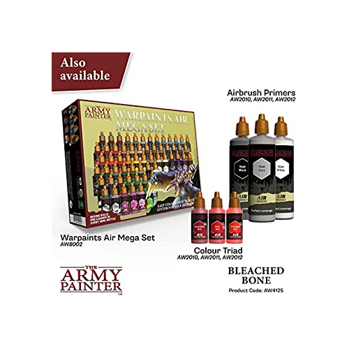 The Army Painter Warpaints Air Color Triad Bleached Bone Non Toxic Air Brush Paint 18ml AW4125