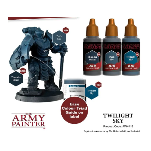 The Army Painter Warpaints Air Color Triad Twilight SkyNon Toxic Air Brush Paint 18ml AW4415
