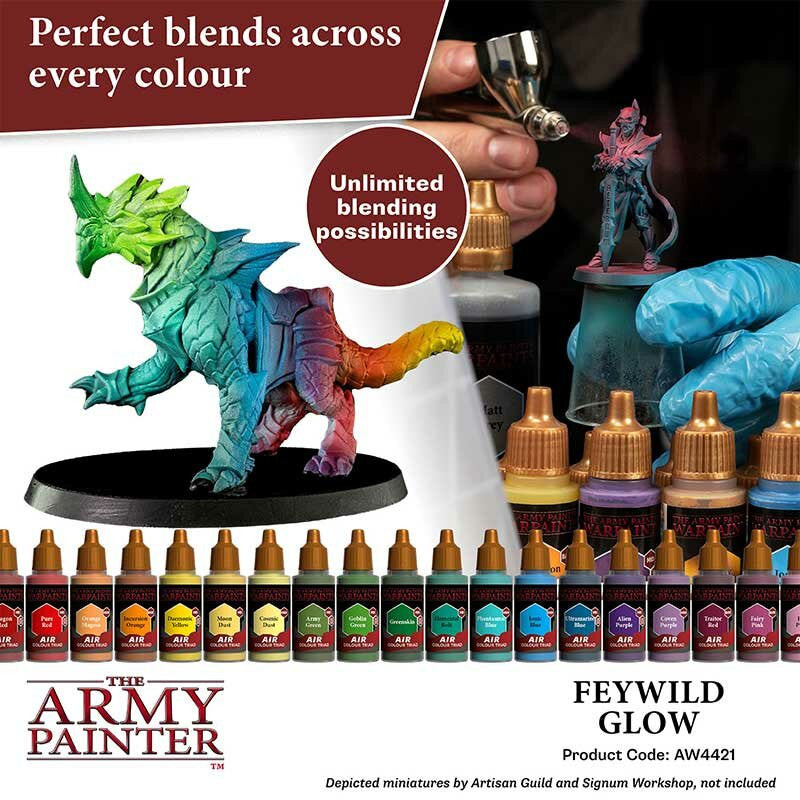 The Army Painter Warpaints Air Color Triad Feywild Glow Non Toxic Air Brush Paint 18ml AW4421