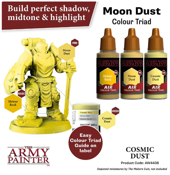 The Army Painter Warpaints Air Color Triad Cosmic Dust Non Toxic Air Brush Paint 18ml AW4438