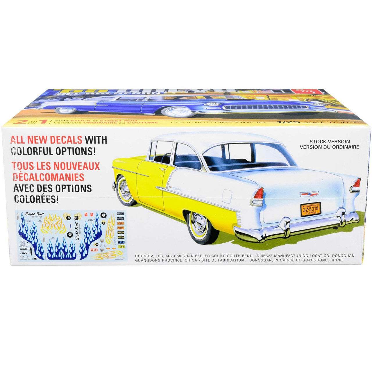 AMT 1955 Chevy Bel Air Sedan 1:25 Scale Model Kit