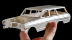 Round 2 Unknown AMT 1963 Chevy II Nova Station Wagon Craftsman Plus Series 1:25 Scale Model Kit, White