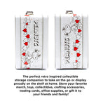 AQUARIUS Peanuts I Love Snoopy Fun Box - Sturdy Tin Storage Box with Plastic Handle & Embossed Front Cover - Officially Licensed Peanuts Merchandise & Collectibles