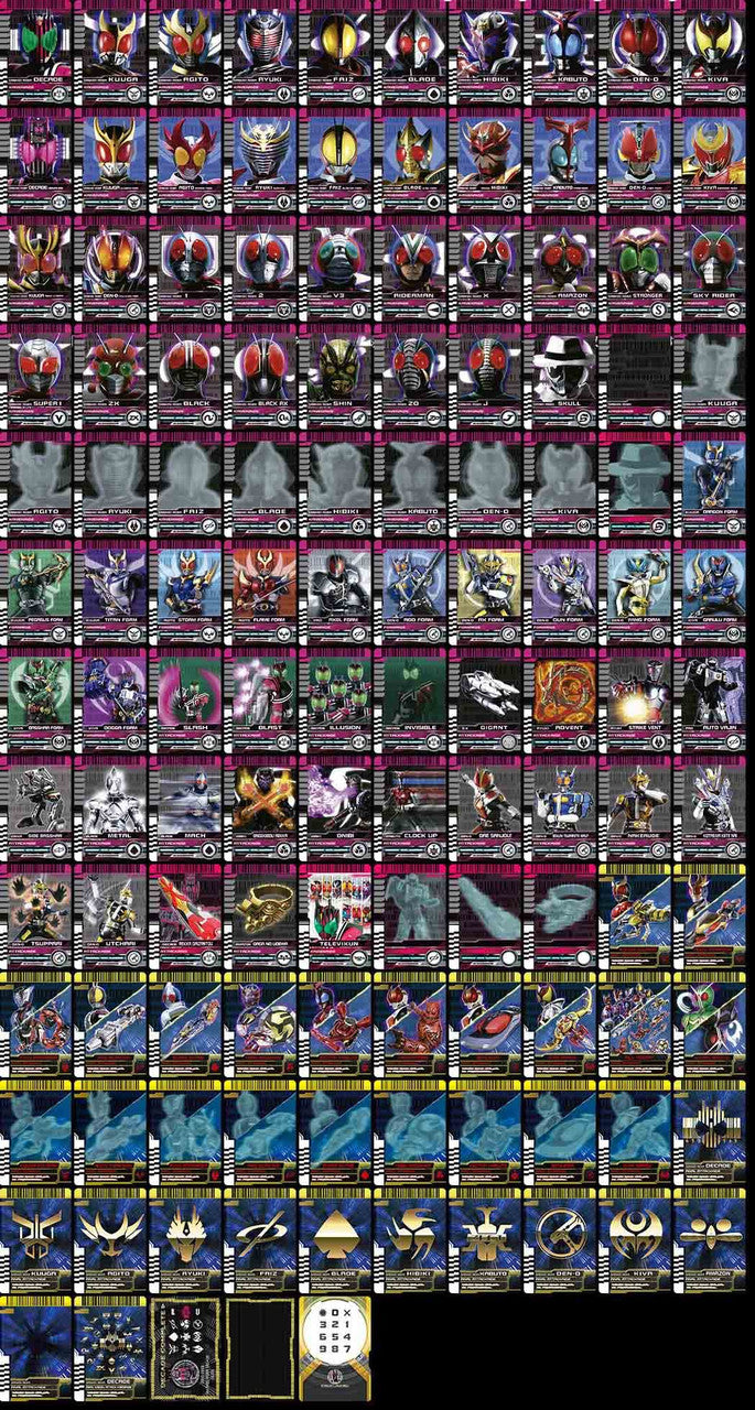 Bandai Toy Department - Rider Card Set (Decade) [Kamen Rider], Bandai CSM