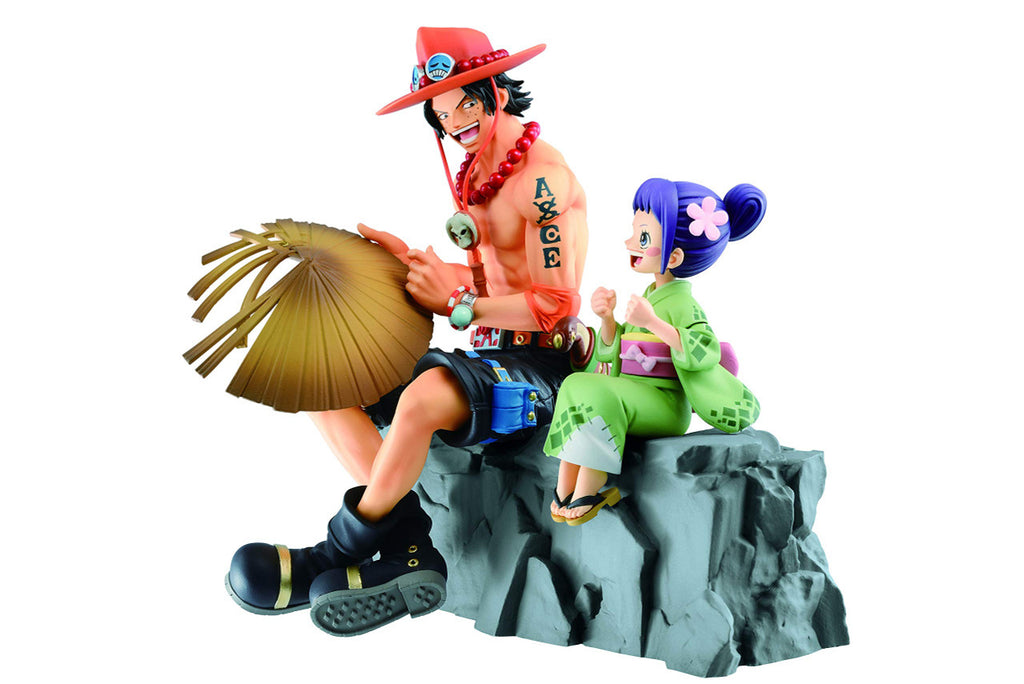 Bandai Spirits Ichibansho Emorial Vignette-Ace & Otama One Piece Bandai Ichibansho Figure BAS61304