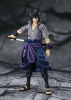 SH Figuarts Sasuke Uchiha Naruto Shippuden Action Figure He Who Bears All Hatred Sasuke Uchiha Interchangeable hands 4 Face Plates Tamashii Nations Bandai Spirits BAS63450
