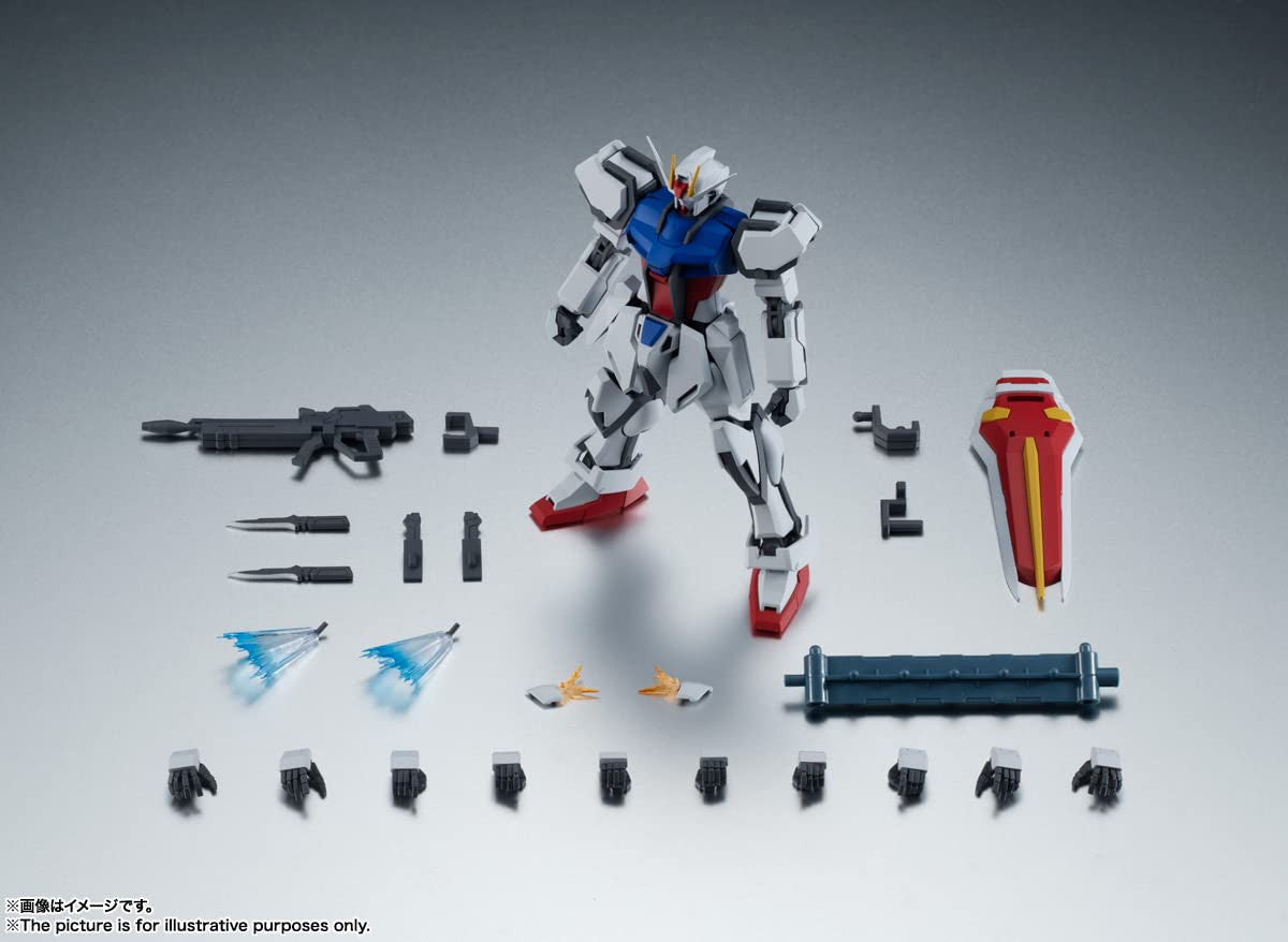Mobile Suit Gundam Seed Side MS GAT X105 Strike Gundam ver Anime Bandai Spirits The Robot Spirits Figure Tamashii Nations