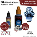 The Army Painter Warpaints Metallics Elven Armour Non Toxic Acrylic Paints 18ml WP1483
